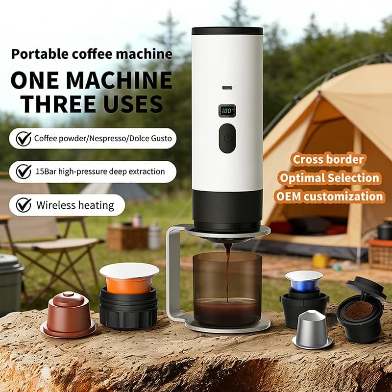 Bærbar elektrisk kaffemaskin 7800mAh