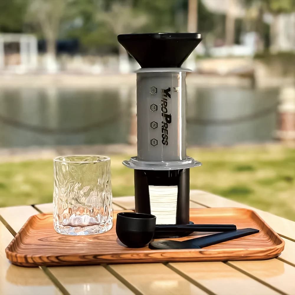 Bærbar kaffemaskin med French Press