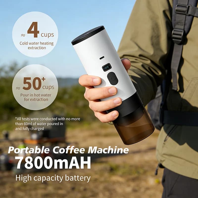 Bærbar elektrisk kaffemaskin 7800mAh