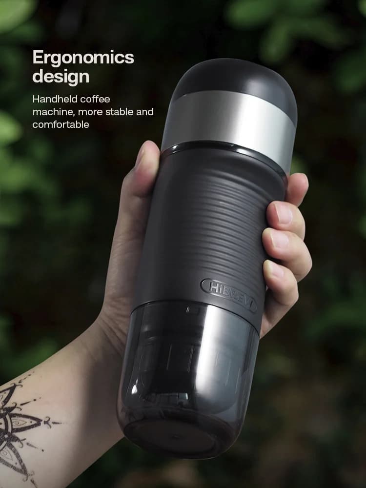 Bærbar kaffemaskin for kapsel- og filterkaffe