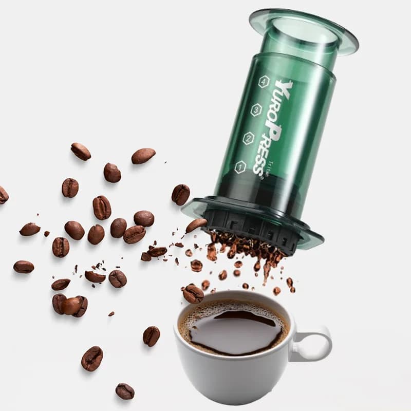 Bærbar espressomaskin med French Press